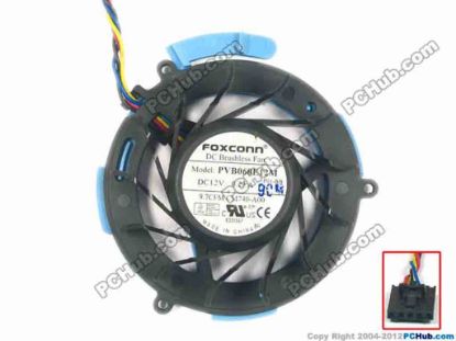 117377 Foxconn PVB060E12M Cooling Fan  12V 0.23A, Bare fan Foxconn PVB060E12M Cooling Fan  