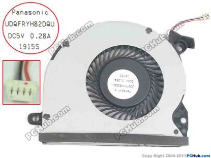 117383 Panasonic UDQFRYH82DQU Cooling Fan  5V 0.28A, Bare fan, w50x4x4 Panasonic UDQFRYH82DQU Cooling Fan  