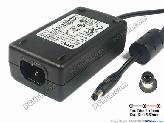 117434 DVE DSA-0421S-50 AC Adapter 5V-12V 49.5V 0.8A  5,5/2.1mm, C14, New DVE DSA-0421S-50 AC Adapter 5V-12V 