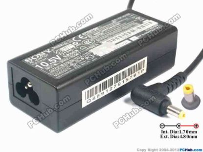 117503 Sony Vaio Duo 11 AC Adapter - NEW Original 10.5V 4.3A, 4.8/1/.7mm, 3-Prong, New Sony Vaio Duo 11 AC Adapter - NEW Original 