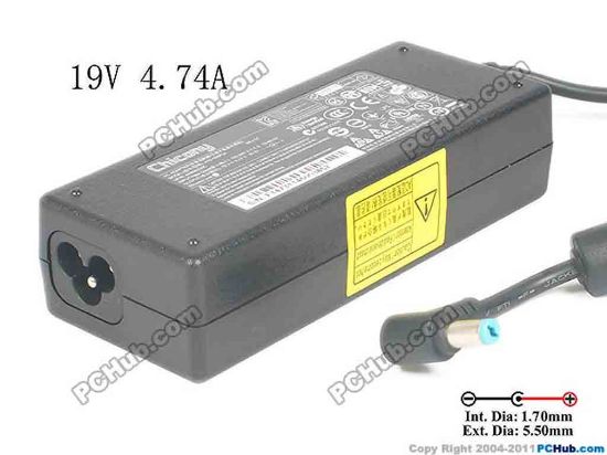 117528 Acer Aspire E1-471G Series AC Adapter - NEW Original 19V 4.74A, (5.5/1.7mm), 3-Prong Acer Aspire E1-471G Series AC Adapter - NEW Original 