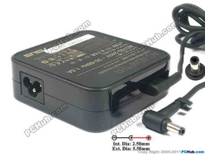 117700 ASUS W6 Series AC Adapter - NEW Original 19V 4.74A, 5.5/2.5mm, 3-Prong, New ASUS W6 Series AC Adapter - NEW Original 