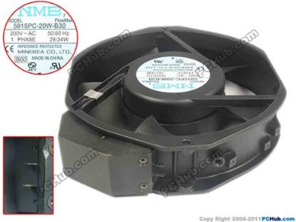 118002 NMB-MAT / Minebea 4715MS-23T-B40 Server - Square Fan sq120x120x38, 2pin, 230V 15W NMB-MAT / Minebea 4715MS-23T-B40 Server - Square Fan 