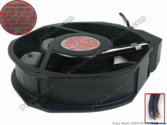 118017 NMB-MAT / Minebea 5915PC-20W-B20 Server - Round Fan S05, AC 240V 44W, 172x172x38mm NMB-MAT / Minebea 5915PC-20W-B20 Server - Round Fan 