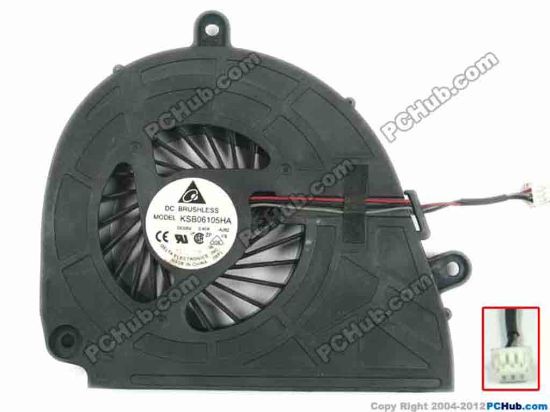 118469 Delta Electronics KSB06105HA Cooling Fan  AJ82, 5V 0.40A ,Bare fan Delta Electronics KSB06105HA Cooling Fan  