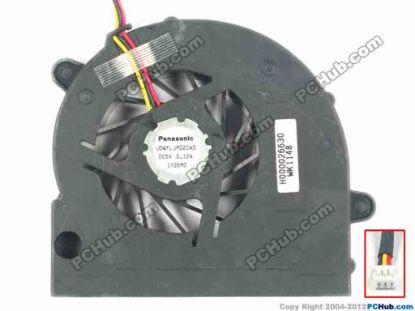 118489 Panasonic UDQFLJP02CAS Cooling Fan  5V 0.12A, Bare fan Panasonic UDQFLJP02CAS Cooling Fan