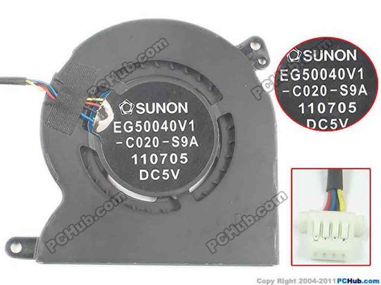 118499 SUNON EG50040V1-C020-S9A Cooling Fan  DC5V, Bare fan SUNON EG50040V1-C020-S9A Cooling Fan  <span style="color: #ff0000;">联想 U300S 风扇</span><br />
