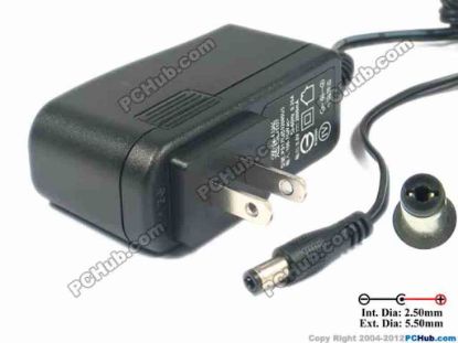 119305 FlyPower PS12K0502000U5 AC Adapter 5V-12V 5V 2A, 5.5/2.5mm, US 2-Pin Plug, New FlyPower PS12K0502000U5 AC Adapter 5V-12V 