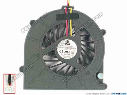 119370 Delta Electronics KSB0505HA-A Cooling Fan  9M1N, 5V 0.38A, Bare fan Delta Electronics KSB0505HA-A Cooling Fan  