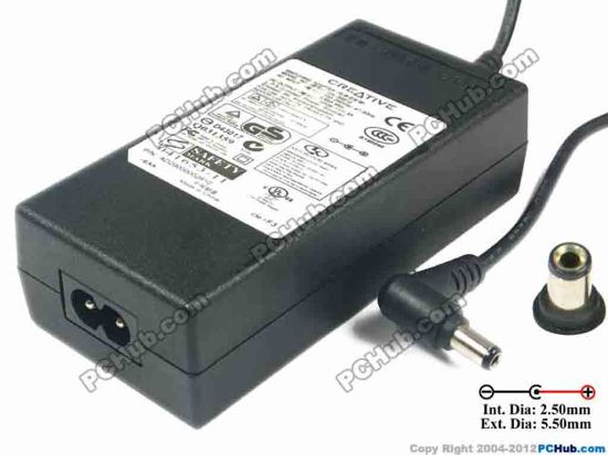 119421 Creative DA-36B12 AC Adapter 5V-12V 12V 3A, 5.5/2.5mm, 2-Prong, New Creative DA-36B12 AC Adapter 5V-12V 