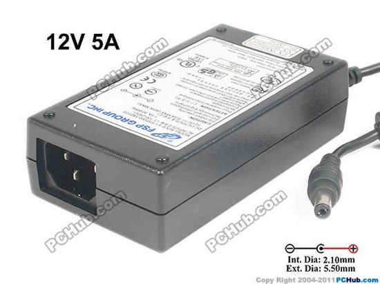 119542 FSP Group Inc FSP060-1AD103 AC Adapter - NEW Original 12V 5A, Barrel 5.5/2.1mm, IEC C14 FSP Group Inc FSP060-1AD103 AC Adapter - NEW Original 