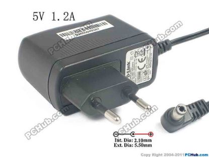 119648 D-Link AC to DC (D-Link) AC Adapter - NEW Original 5V 1.2A, 5.5/2.1mm, EU 2-Pin Plug D-Link AC to DC (D-Link) AC Adapter - NEW Original 