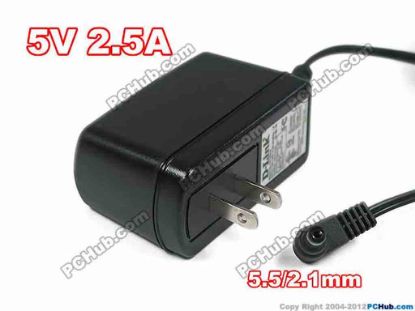119651 D-Link AC to DC (D-Link) AC Adapter - NEW Original 5V 2.5A, 5.5/2.1mm, US 2-Pin Plug D-Link AC to DC (D-Link) AC Adapter - NEW Original 