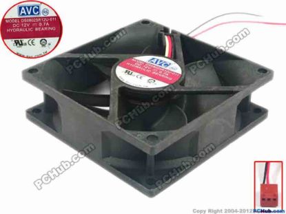 119868 AVC DS08025R12U-011 Server - Square Fan sq80x80x25, w60x3x3, 12V 0.7A AVC DS08025R12U-011 Server - Square Fan