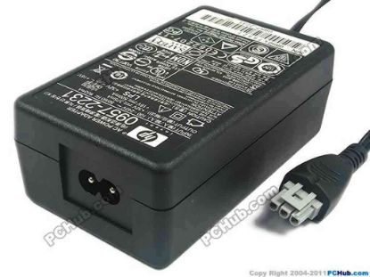 120219 HP Common Item (HP) AC Adapter 20V & Above 32V 0.375A, 16V 0.5A, Rectangular Tip, 2-Prong, Ne HP Common Item (HP) AC Adapter 20V & Above 