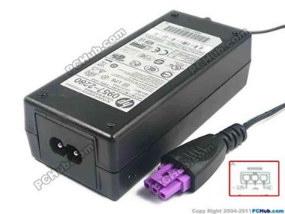 120222 HP Common Item (HP) AC Adapter 20V & Above 32V 0.75A, Rectangular Tip, 2-Prong, New HP Common Item (HP) AC Adapter 20V & Above 