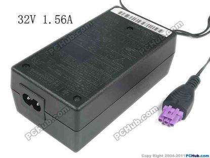 120226 HP Common Item (HP) AC Adapter 20V & Above 32V 1.56A, Rectangular Tip, 2-Prong, New HP Common Item (HP) AC Adapter 20V & Above 