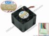 120416 AVC DB04028B12L Server - Square Fan P126, sq40x40x28, w20x4x4, 12V 0.36A AVC DB04028B12L Server - Square Fan 