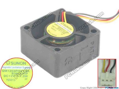 120708 SUNON GM1203PHV1-8A Server - Square Fan B369.F.RIP, sq30x30x15, w50x3x3, 12V 1.0W SUNON GM1203PHV1-8A Server - Square Fan 