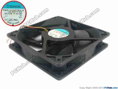 120794 SUNON PMD1212PTB3-A Server - Square Fan (2).S69.R.GN, sq120x120x25, 3-wire, 12V 6.5W SUNON PMD1212PTB3-A Server - Square Fan 