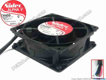 121576 Nidec A30135-89 Server - Square Fan TA450, sq120x120x38, 5-wire 230V 0.130A Nidec A30135-89 Server - Square Fan