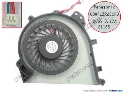 121764 Panasonic UDQFLZR26CF0 Cooling Fan  DC 5V 0.40A, Bare Panasonic UDQFLZR26CF0 Cooling Fan  