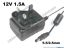 121765 APD / Asian Power Devices WA18Q12R AC Adapter 5V-12V 12V 1.5A, 5.5/2.5mm, UK 3-Pin, New APD / Asian Power Devices WA18Q12R AC Adapter 5V-12V 