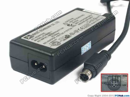 121791 JENTEC JTA0202Y AC Adapter 5V-12V 12V 2A, 5V 2A, 4P P2=5V P3=12V, 2-Prong JENTEC JTA0202Y AC Adapter 5V-12V 
