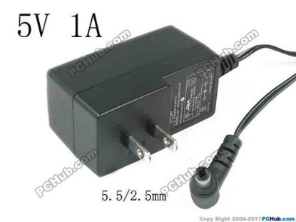 121936 Other Brands Corega AC Adapter 5V-12V 5V 1A, Barrel 5.5/2.5mm, US 2-Pin Plug Other Brands Corega AC Adapter 5V-12V 