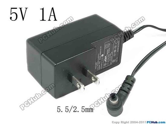121936 Other Brands Corega AC Adapter 5V-12V 5V 1A, Barrel 5.5/2.5mm, US 2-Pin Plug Other Brands Corega AC Adapter 5V-12V 