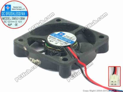 122731 Other Brands SM5010BM Server - Square Fan sq50x50x10, w125x2x2, 12V 0.10A Other Brands SM5010BM Server - Square Fan 