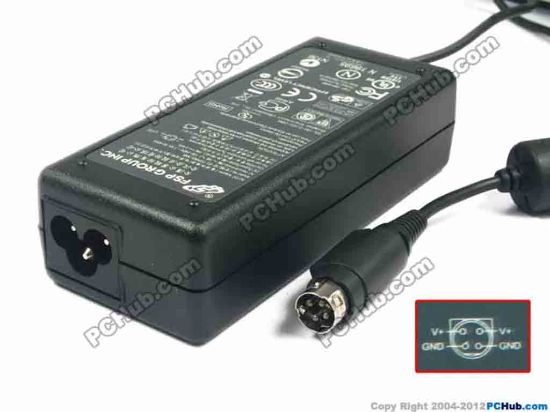 123088 FSP Group Inc FSP065-AAB AC Adapter - NEW Original 19V 3.42A, 4P P3&4=V+, 3-Prong FSP Group Inc FSP065-AAB AC Adapter - NEW Original 