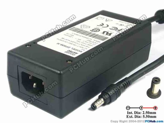 124139 ASTEC DPS58-M AC Adapter 20V & Above 48V 1.25A, 5.5/2.5mm, C14 ASTEC DPS58-M AC Adapter 20V & Above 
