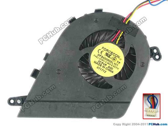 124502 Dell Latitude E5420 Cooling Fan  FA6J, DC5V 0.45A, Bare fan Dell Latitude E5420 Cooling Fan  