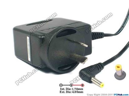 124549 Other Brands I-MAG AC Adapter 5V-12V 9V 1A, 4.0/1.7mm, AU 2-Pin Plug, New Other Brands I-MAG AC Adapter 5V-12V 