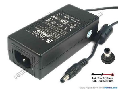 127431 Other Brands MeiKai AC Adapter 5V-12V 12V 3.4A 41W, Round Barrel (2.1/5.5mm), IEC C14 Other Brands MeiKai AC Adapter 5V-12V 