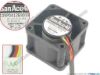 127773 Sanyo Denki 109P0412B3033 Server - Square Fan sq40x40x28, 3-wire, 12V0.28A Sanyo Denki 109P0412B3033 Server - Square Fan 