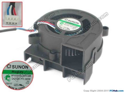 128001 SUNON MF50201V1-C010-Q99 Server - Blower Fan bw50x50x20, 4-wire, 12V1.92W SUNON MF50201V1-C010-Q99 Server - Blower Fan 