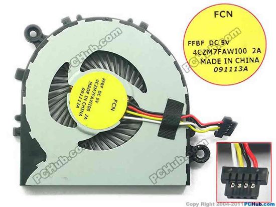 129359 Forcecon 4CZM7FAW100 Cooling Fan  FFBF, DC5V, Bare fan Forcecon 4CZM7FAW100 Cooling Fan  