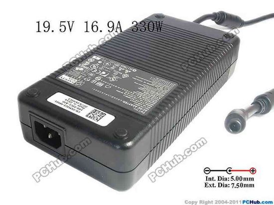 129534 Dell Alienware M18x AC Adapter 20V & Above 19.5V 16.9A, 7.5/5.0mm Pin, New Dell Alienware M18x AC Adapter 20V & Above
