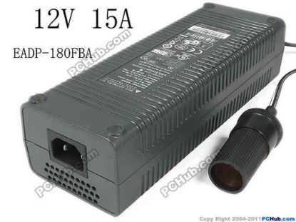 130131 Delta Electronics EADP-180FBA AC Adapter - NEW Original 12V 15A, Car, 12V Socket, IEC C18 Delta Electronics EADP-180FBA AC Adapter - NEW Original 