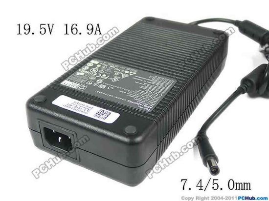 130237 Dell Common Item (Dell) AC Adapter  Original 19.5V 16.9A, Barrel 7.4/5.0mm, IEC C14 Dell Common Item (Dell) AC Adapter  Original