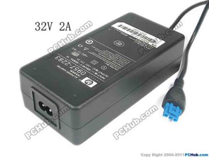 130243 HP Common Item (HP) AC Adapter- Laptop 0957-2283, 32V 2A, 3-Hole, Tip, 2-Prong, New HP Common Item (HP) AC Adapter- Laptop 
