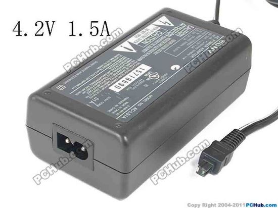 130272 Sony Common Item (Sony) AC Adapter 5V-12V AC-LS1A, 4.2V 1.5A, Ractangular Tip, 2-Prong Sony Common Item (Sony) AC Adapter 5V-12V 