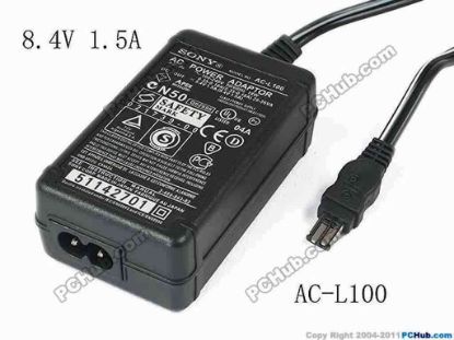 130285 Sony Common Item (Sony) AC Adapter 5V-12V AC-L100 AC-L15B, 8.4V 1.5A, 2-Prong Sony Common Item (Sony) AC Adapter 5V-12V 