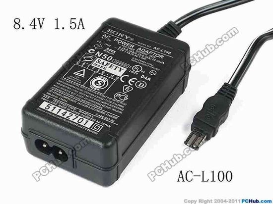 130285 Sony Common Item (Sony) AC Adapter 5V-12V AC-L100 AC-L15B, 8.4V 1.5A, 2-Prong Sony Common Item (Sony) AC Adapter 5V-12V 