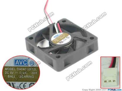 130354 AVC DA04010B12L Server - Square Fan DA04010B12L, -501 AVC DA04010B12L Server - Square Fan 