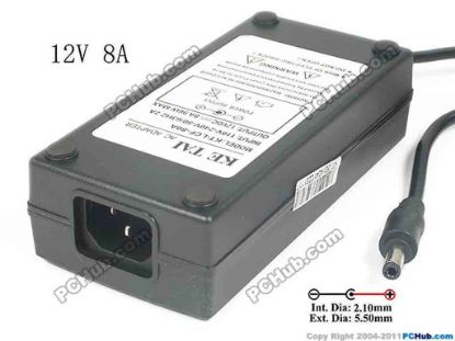 130546 PCH OEM Power AC Adapter - Compatible KT-LCF-80A, 12V 8A 5.5/2.5mm, C14, New PCH OEM Power AC Adapter - Compatible 
