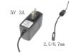 130698 PCH OEM Power AC Adapter - Compatible HN-538, 5V 3A 2.5/0.7mm, US 2-Pin, New PCH OEM Power AC Adapter - Compatible