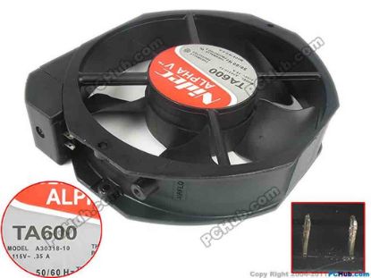 132372 Nidec A30318-10 Server - Square Fan sq, 172x151x38mm, 0-wire, 115V 0.35A Nidec A30318-10 Server - Square Fan 